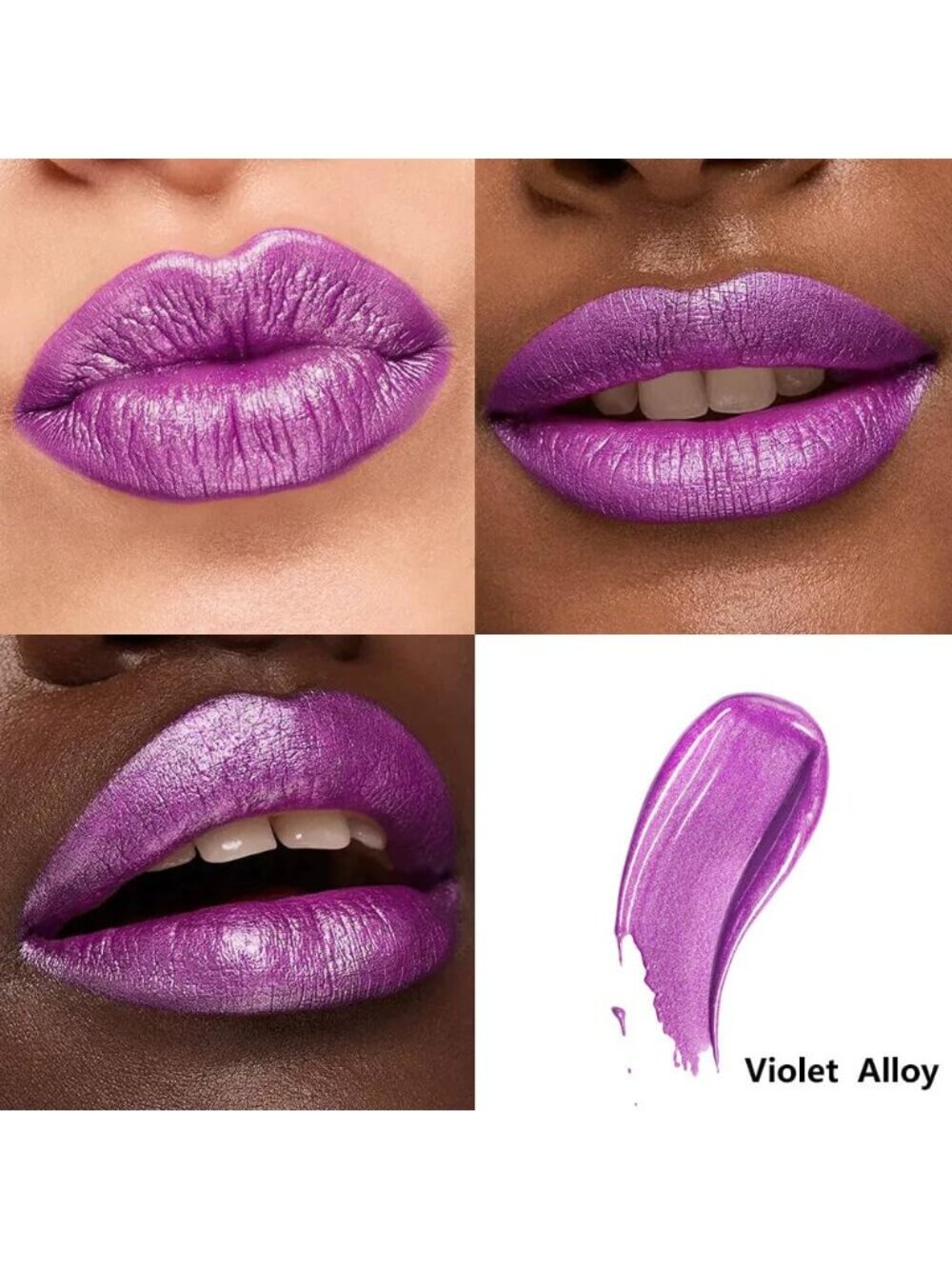 Women's Violet Alloy 16H Wear Waterproof Velvet Long-Lasting Liquid Lipstick - Picture 2 of 6